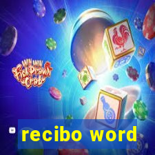 recibo word